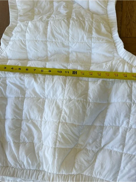 Free People Movement Piper Packable Puffer Vest Women’s Medium White Lightweight - Picture 11 of 12